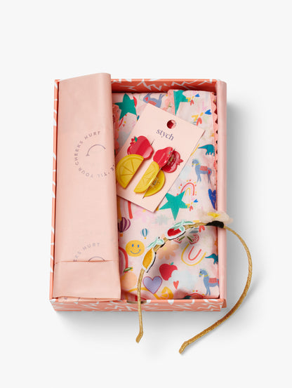 Rainbow Fruit Dress and Accessories Gift Box
