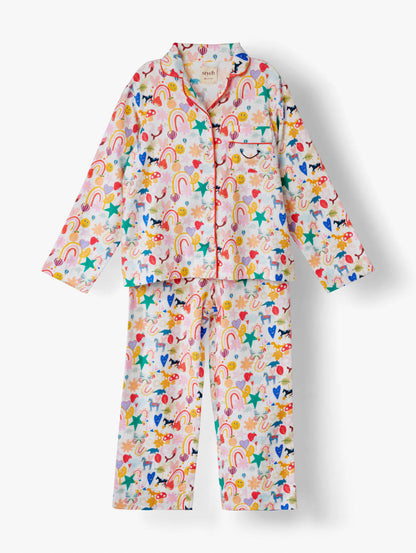 Rainbow Heritage Print Pyjama Set