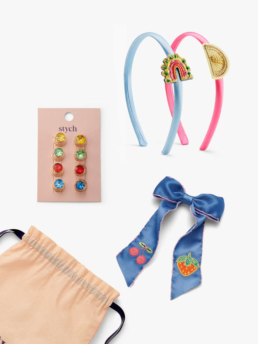 Rainbow Hair Gem Gift Set