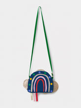 Load image into Gallery viewer, Stych Girl&#39;s Reversible Rainbow &amp; Cloud Crossbody Bag With Velcro Closure