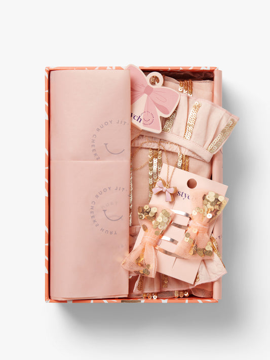 Sparkling Gold Dress Up Gift Box