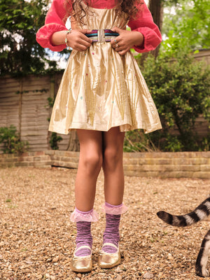Gemtastic Gold Party Dress