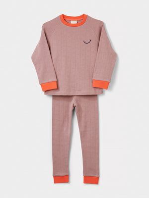 Pink Heart Pointelle Pyjama Set