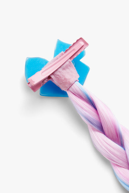 Pink Faux Hair Bow Clip