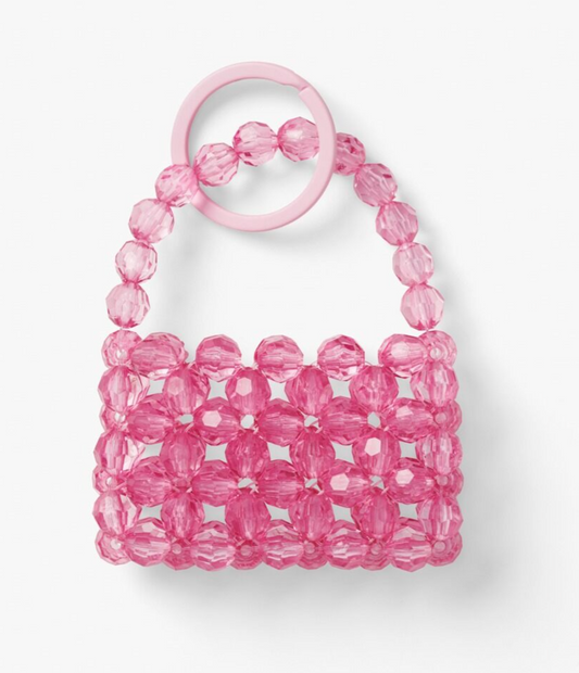 Beaded Mini Tote Bag Charm