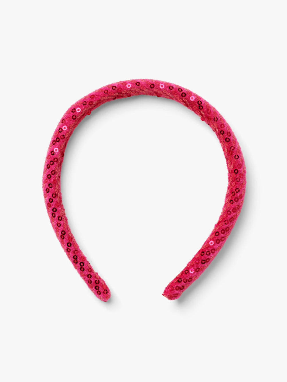 Stych Girls Pink to cerise pink sparkly sequin embellished headband slightly padded 