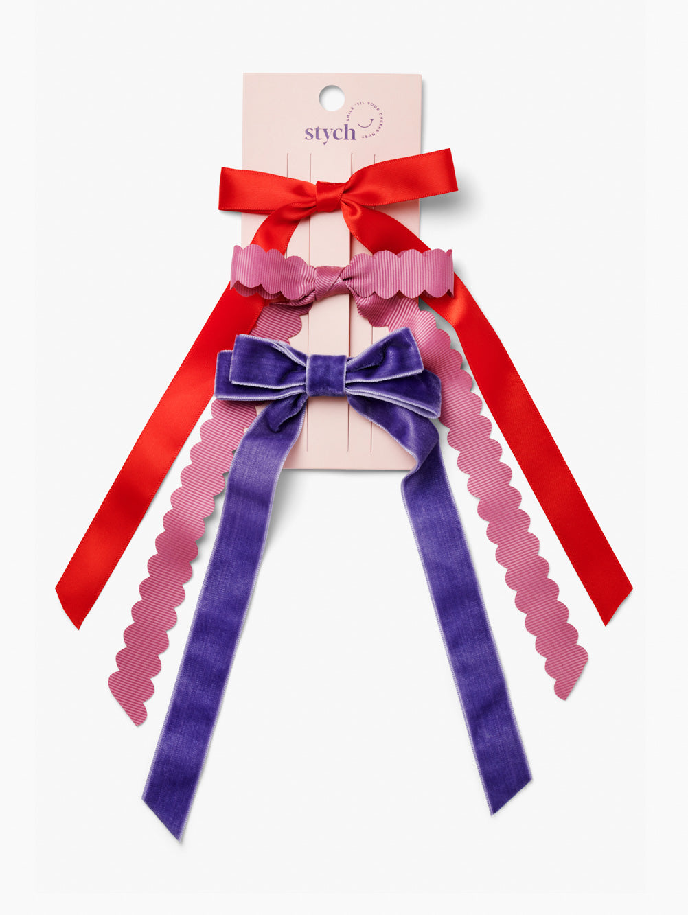 Multi-Pack Long Bow Hair Clips