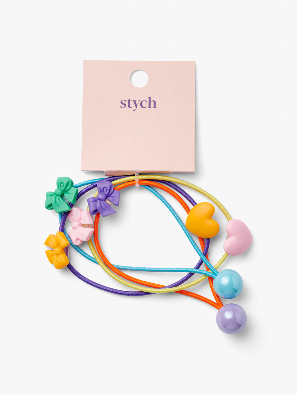 4 Pack Charm Bauble Hair Bands
