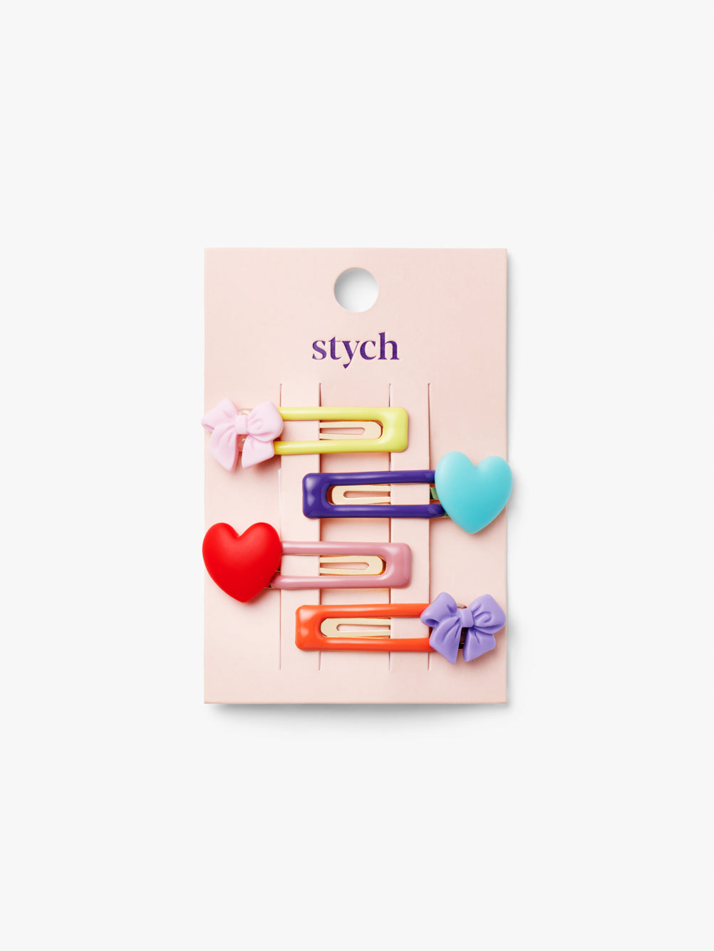 Mini Bow and Heart Hair Clips