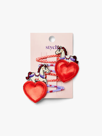 Carousel Unicorn Character Hair Clips