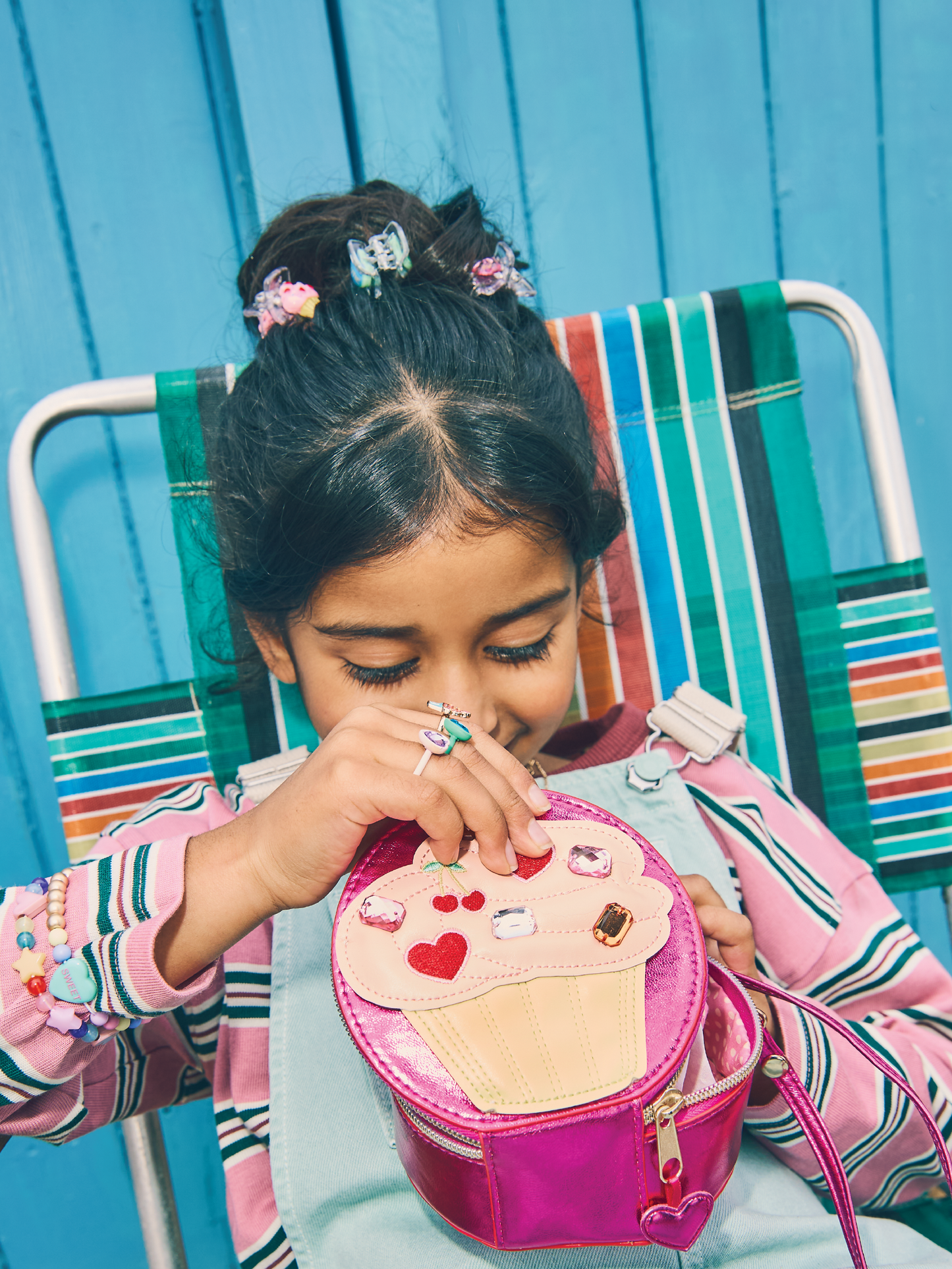 Cutie Teddy and Cupcake Hair Claw Clips