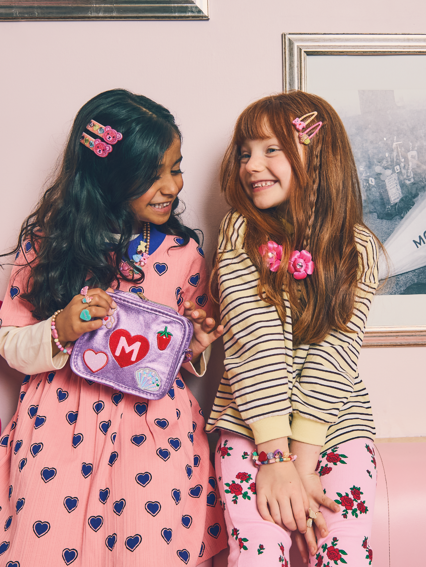 Gem Flower Hair Bands 2 Pack