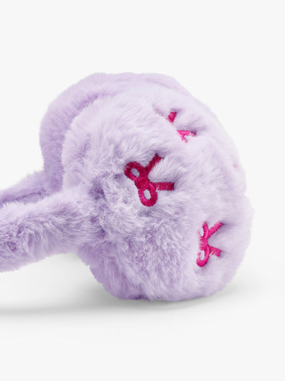 Lilac Bow Faux Fur Earmuffs