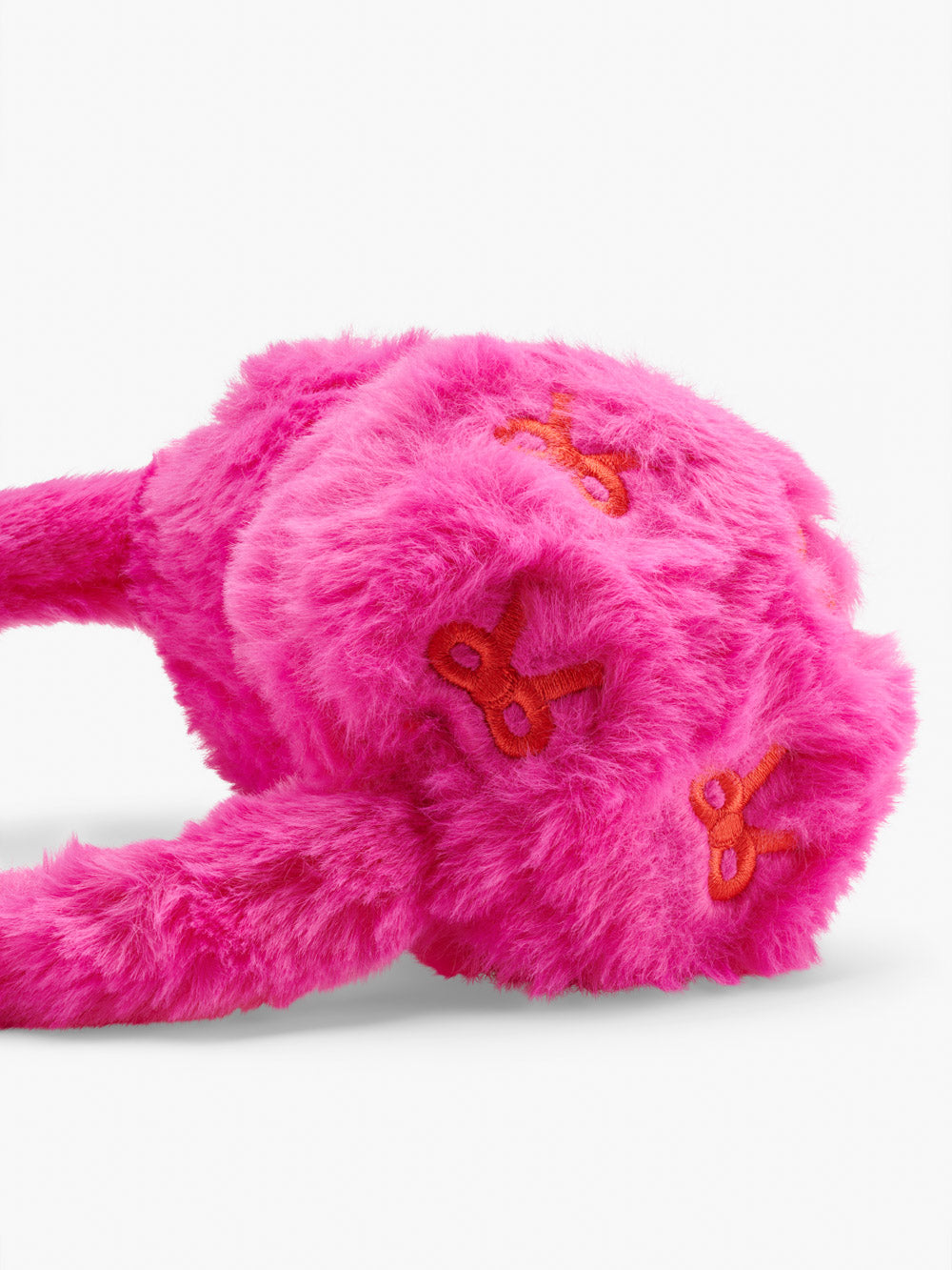 Hot Pink Bow Faux Fur Earmuffs