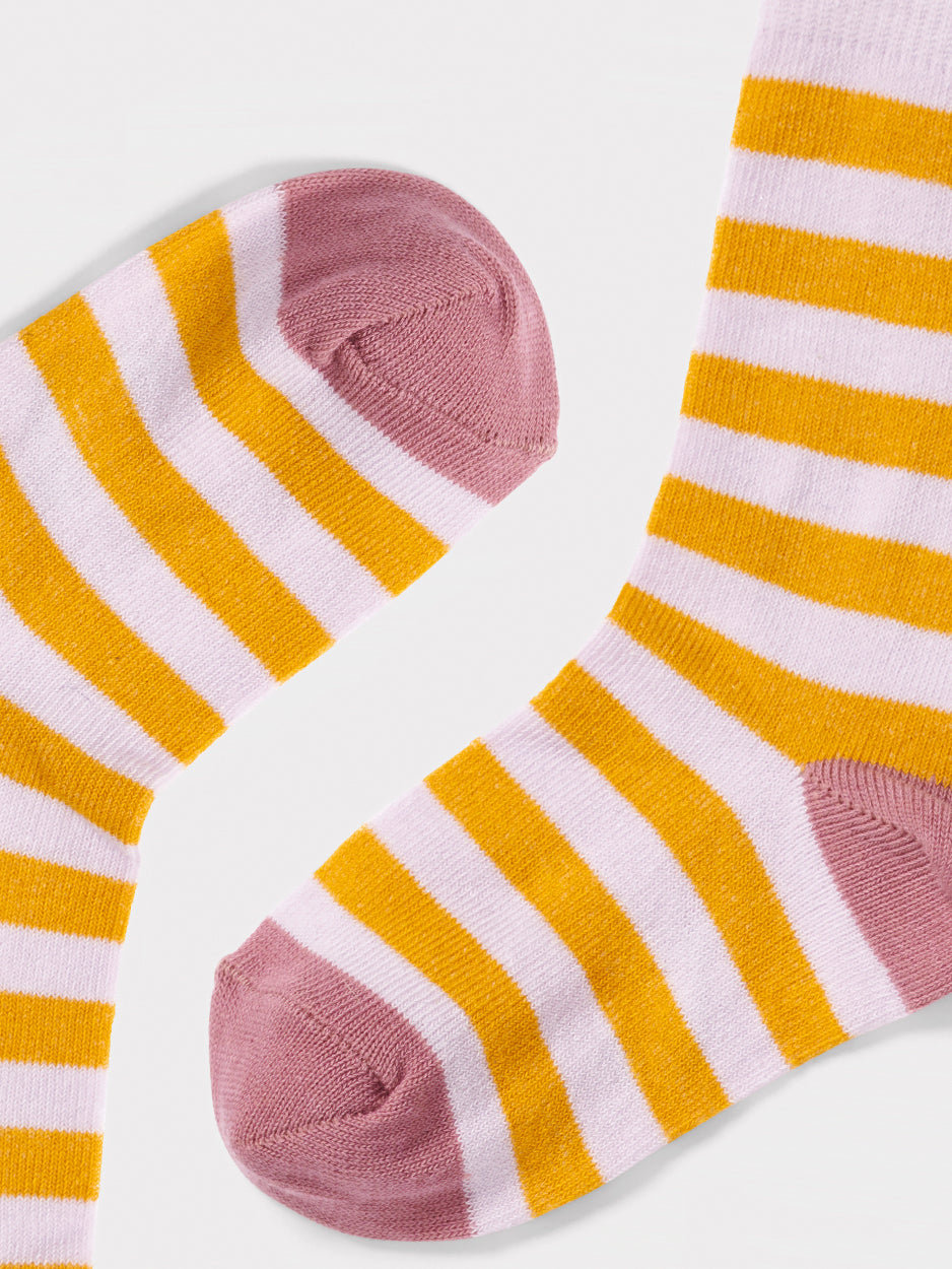 Cloud and Stripe Socks