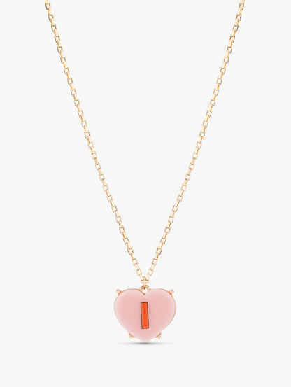 Heart Necklace Kate Spade Pendant Necklace Initial Girls Bright