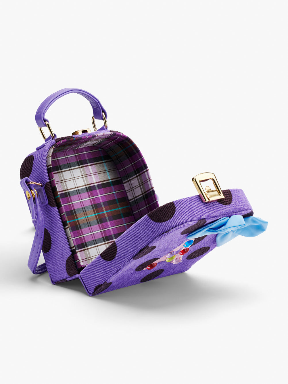 Initial Polka Dot Box Bag