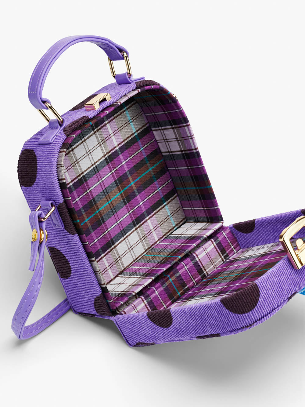 Initial Polka Dot Box Bag