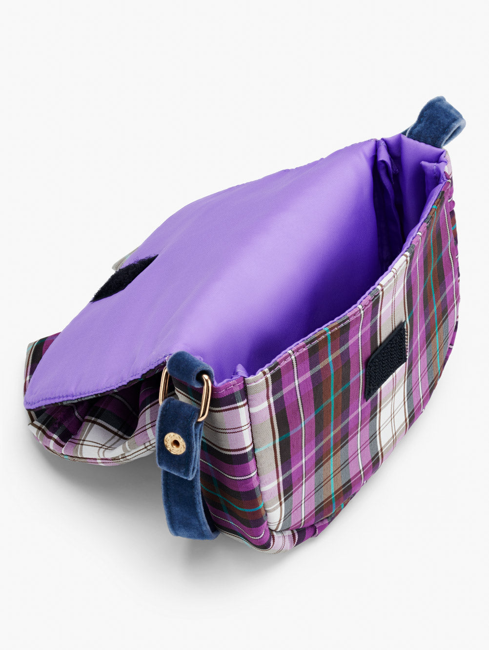 Check Taffeta Bow Crossbody Bag