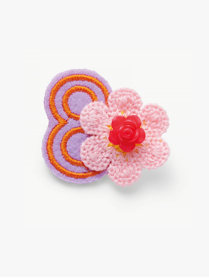 Flower Crochet Birthday Badge