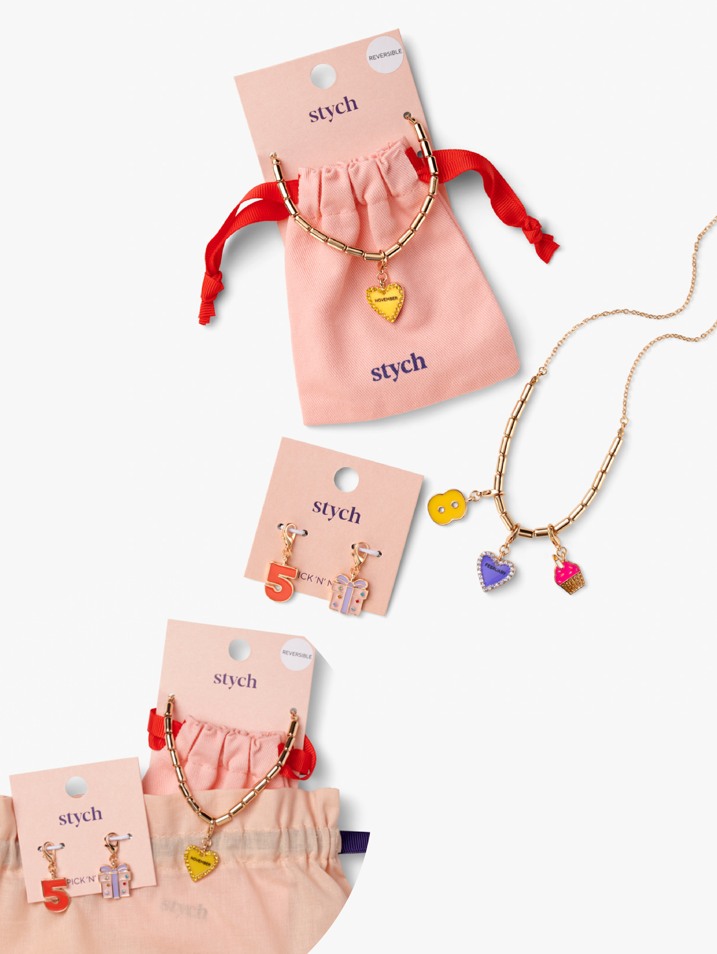 BE CHARMED! Birthday Necklace Charm Gift Set