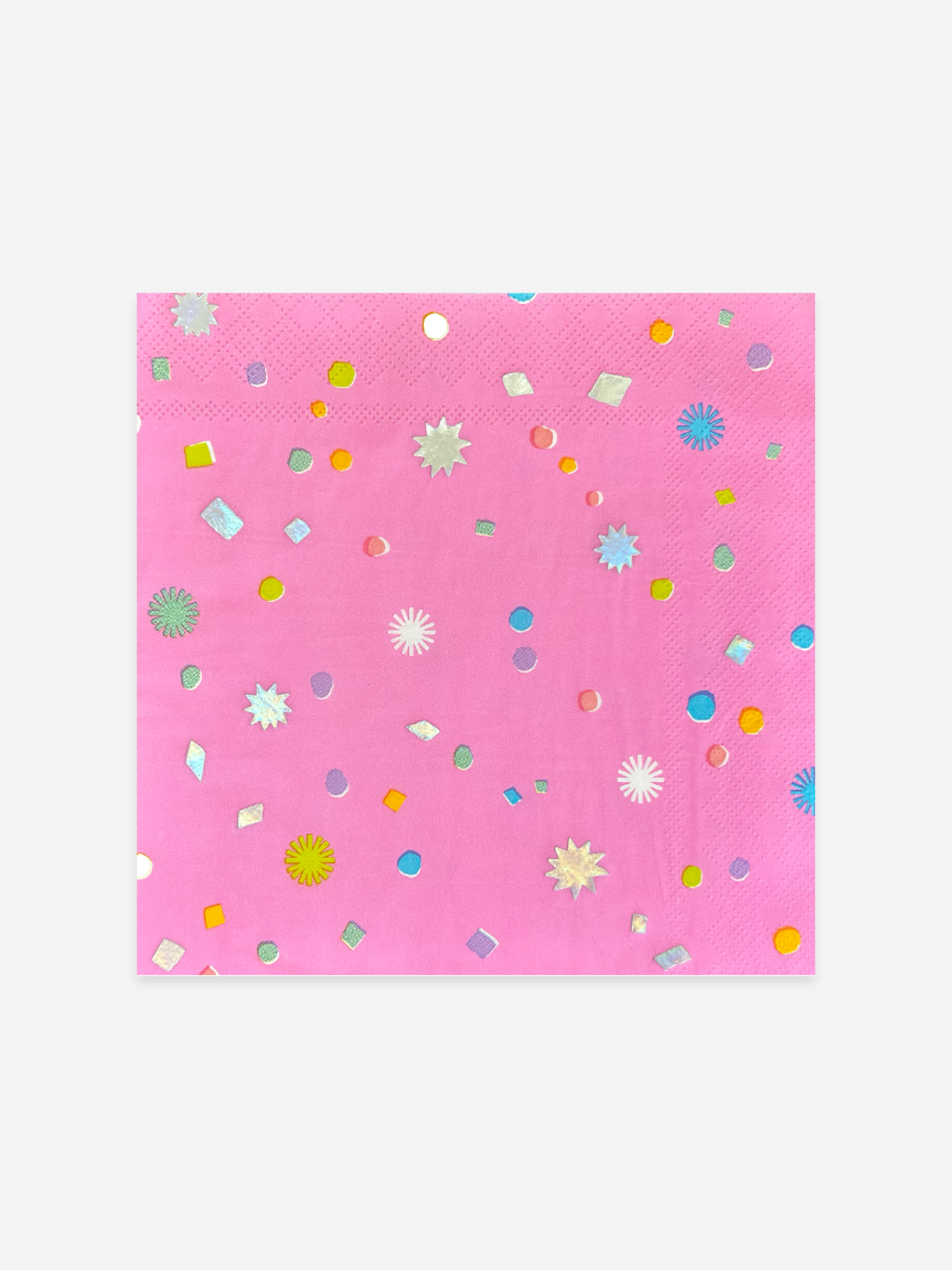 Pink Confetti Large Napkins (x16)