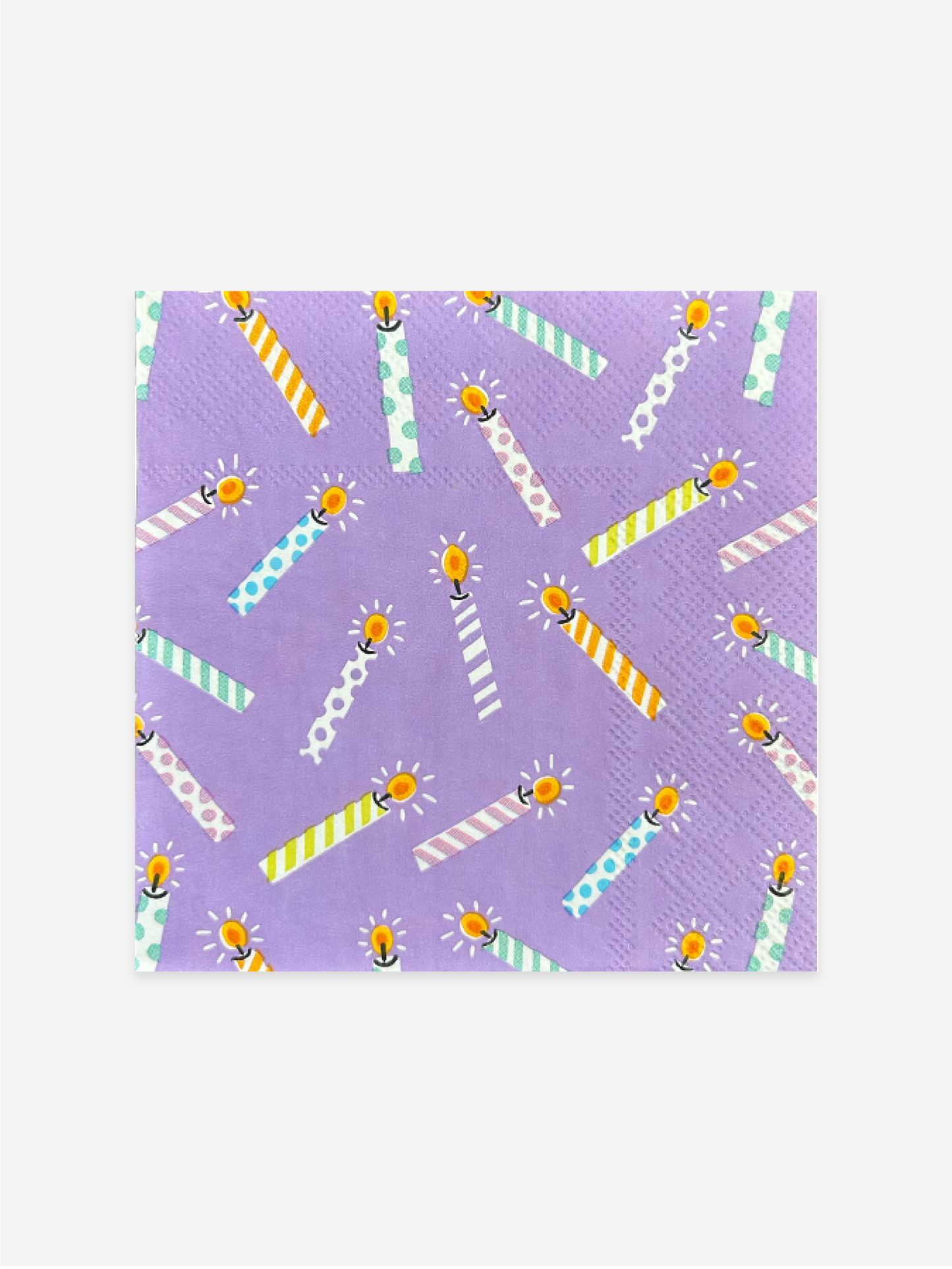 Lilac Candle Print Small Napkins (x16)