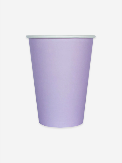 Lilac Lavender Paper Cups (x8)