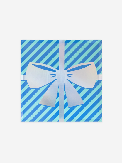 Bow Foil Dinner Plates Mixed Pack (x8)