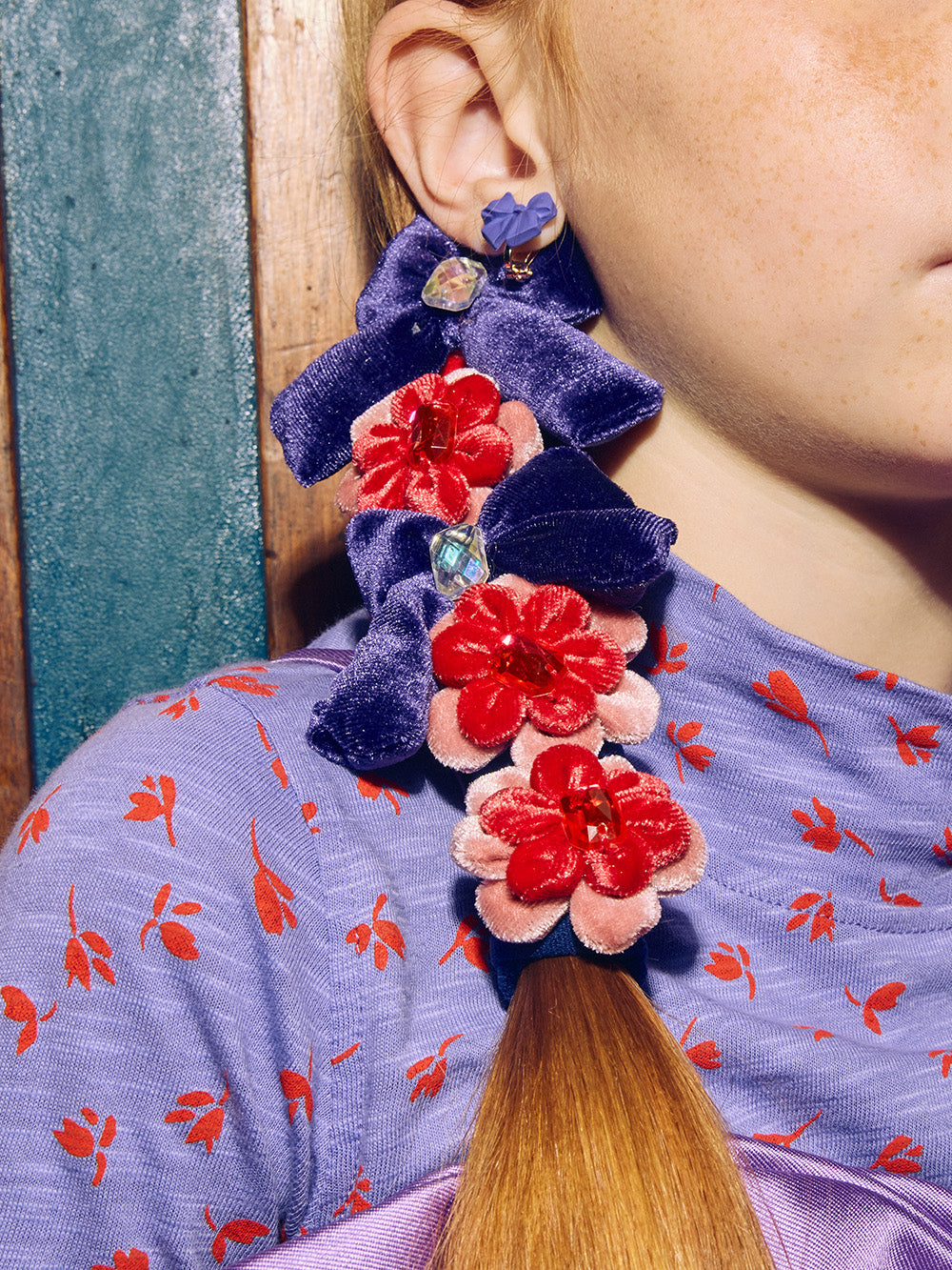 Bow and Flower Gem Hair Bands