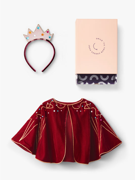 Velvet Cape & Crown Dress Up Gift Box