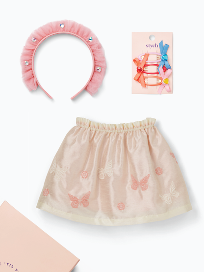 Pink Butterfly Skirt Gift Box