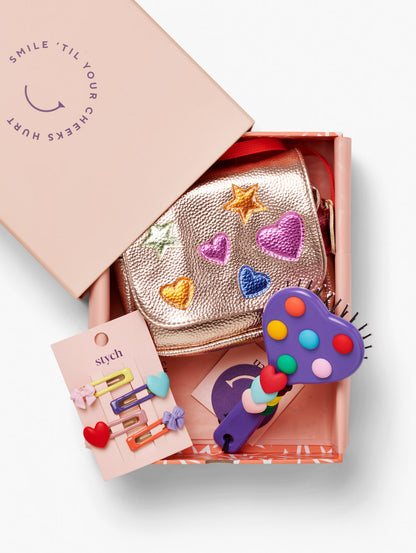 Heart Bag and Accessories Gift Box