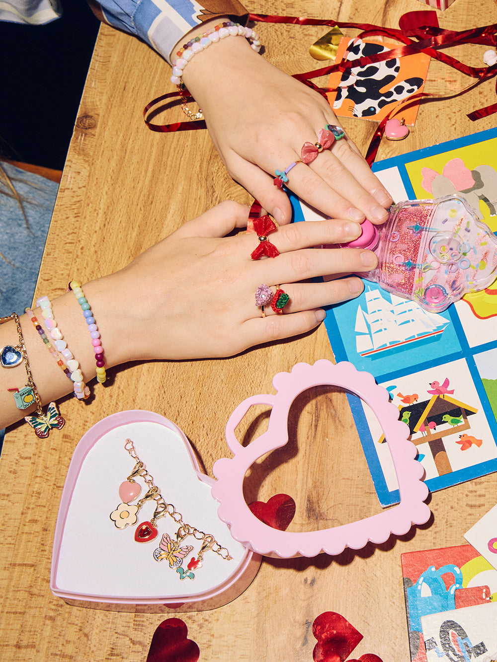 Mermaid Multi Charm Bracelet Gift Box