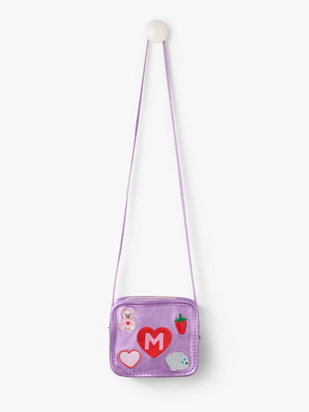 Intial Teddy and Heart Crossbody Bag