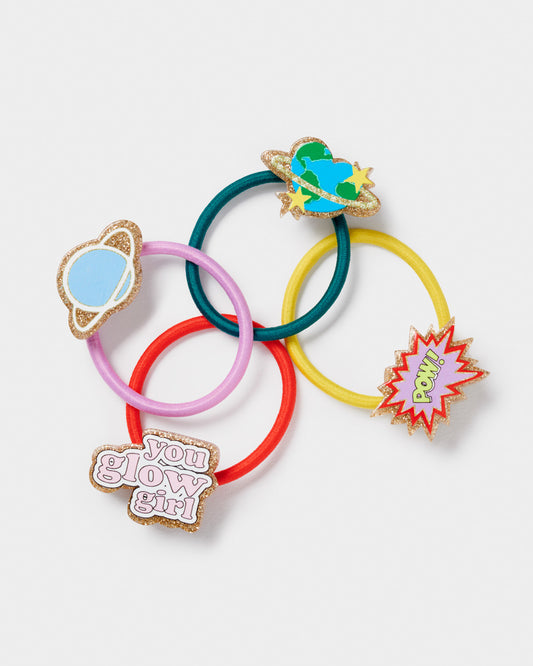 Stych Girl's Pack of 4 Glow Girl Hair Bands | Band