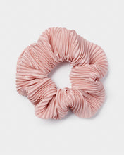 Load image into Gallery viewer, Stych Girl&#39;s Pink Crinkle Satin Scrunchie