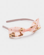 Load image into Gallery viewer, Sequin Tulle Bow Headband