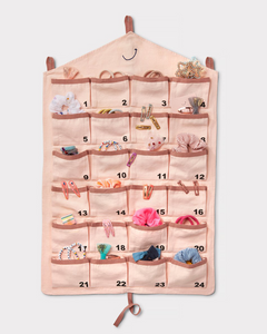 Stych Girl's Pink Keepsake 24 Pocket Advent Calendar With Hanging Tabs