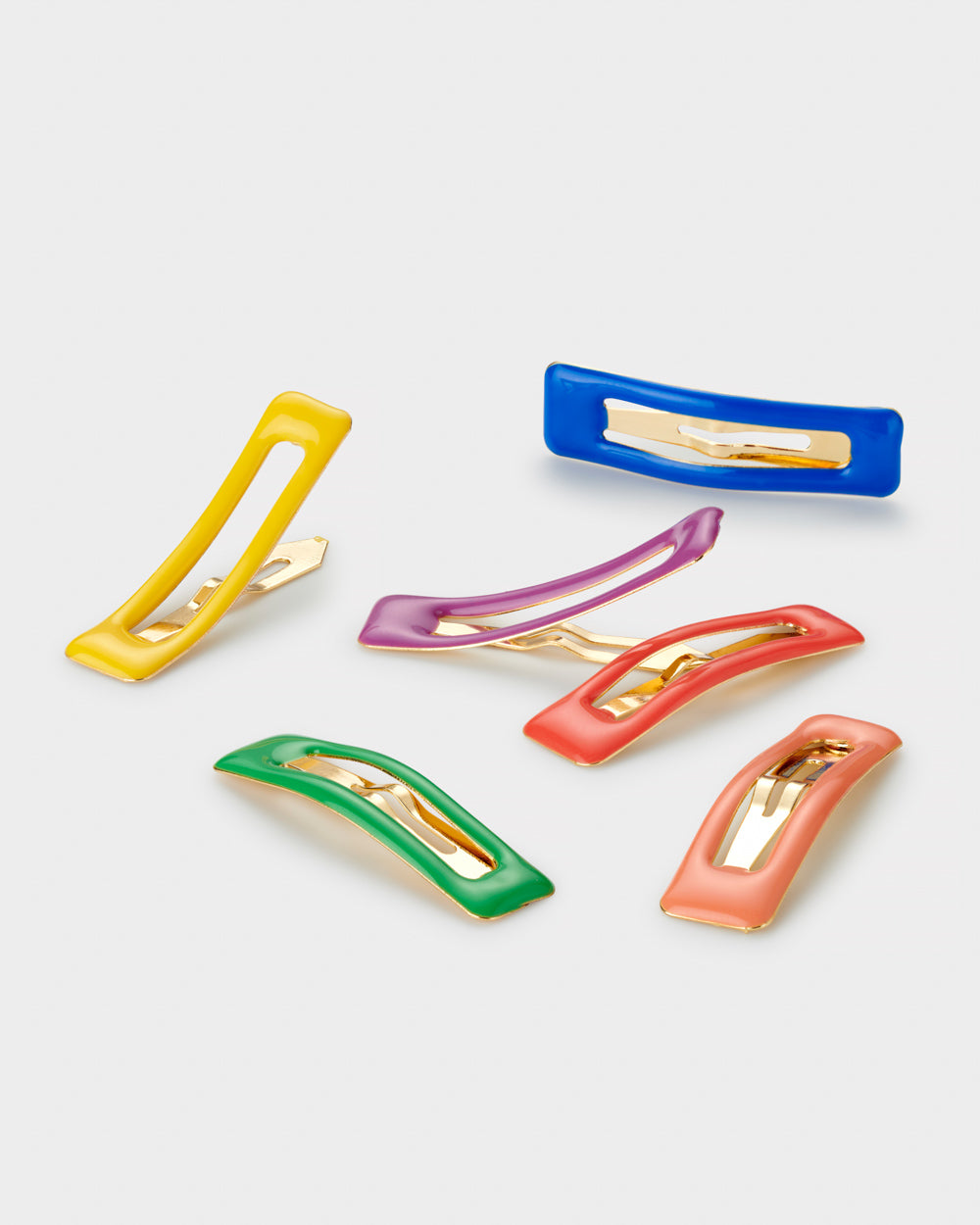 Rainbow Enamel Hair Clips | Clip