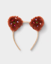 Load image into Gallery viewer, Stych Girl&#39;s Faux Fur &amp; Gem Ear Headband