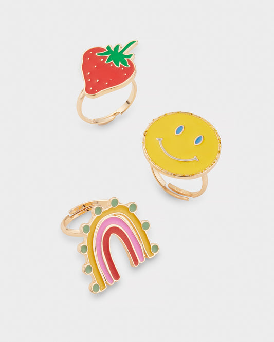 Fruit Salad Adjustable Rings | Jewellery