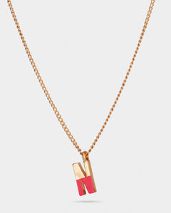 Initial Necklace & Pin Badge Set | Jewellery