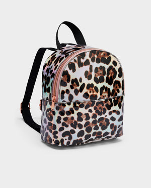 Stych Girls' Leopard Print PU Backpack | one size 