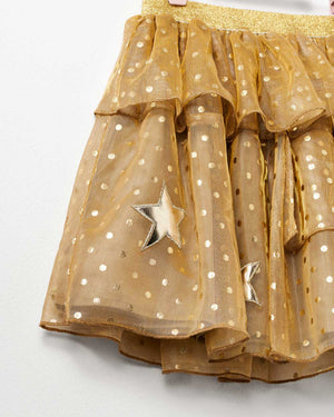 Pretty Luxe Gold Star Skirt
