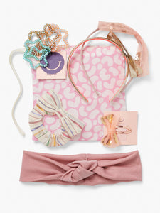 Stych Girl's Pink Hair Accessories Gift Set 