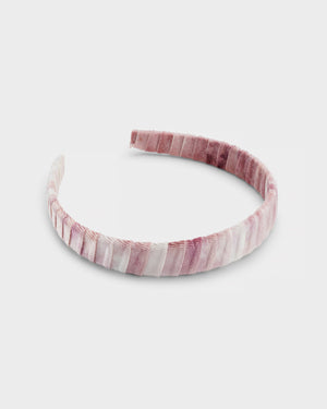Stych Girl's Pink Tie Dye Ombre Velour Headband